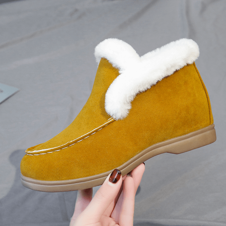 Ankelstövlar i mockastil och läderstil