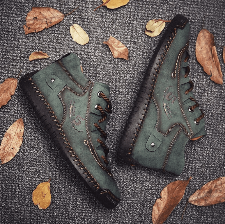 Vintage Läderstil Stövlar