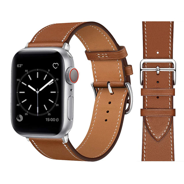 Apple watch syntetiskt läderrem