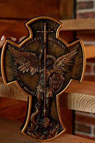 Ärkeängel Michael träsnidad väggdekor