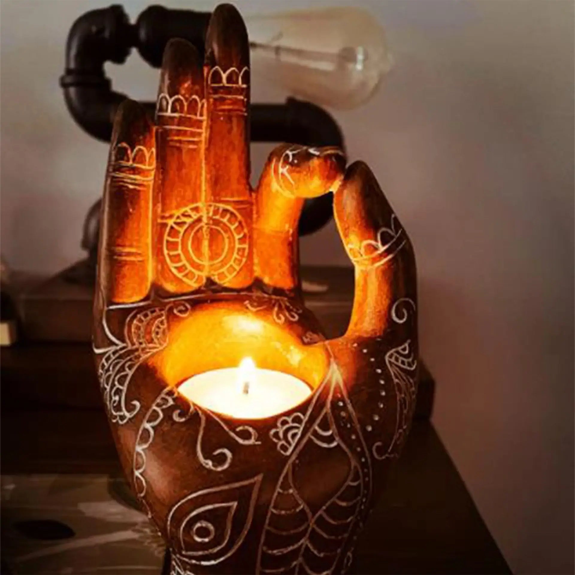Buddha Hand Ljushållare
