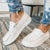 Kvinnors Canvas Lace-Up Loafers