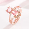 Opal katt ring