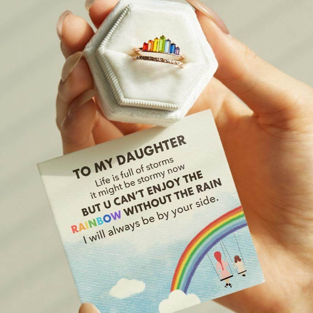 Till Min Dotter Crown Ring