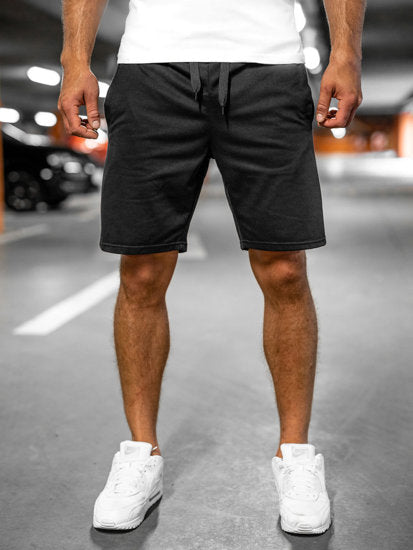 Löst släta enfärgade shorts