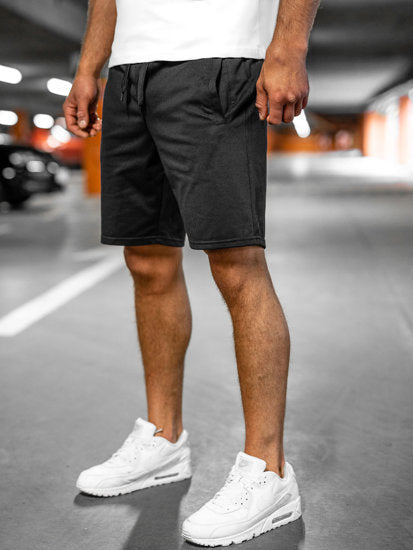 Löst släta enfärgade shorts