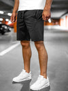Löst släta enfärgade shorts