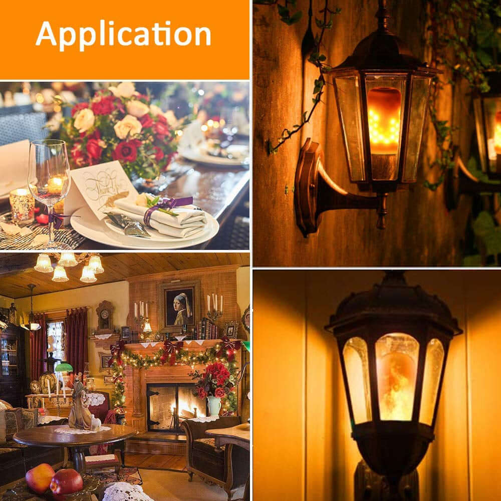 LED-lampor med flameffekt