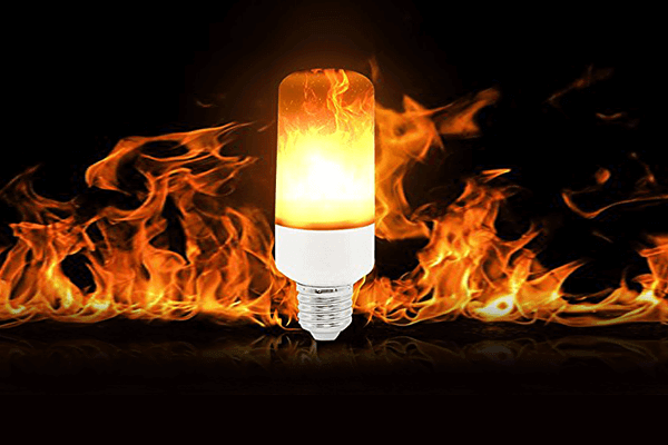 LED-lampor med flameffekt