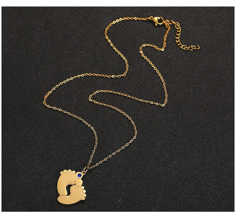Custom Baby Feet halsband