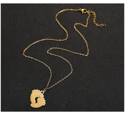 Custom Baby Feet halsband