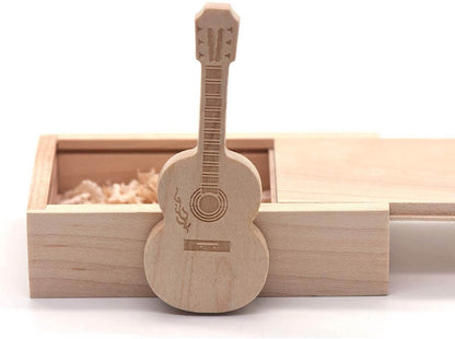 USB-minne för gitarr i trä