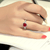 Hjärta Cubic Zirconia Ring