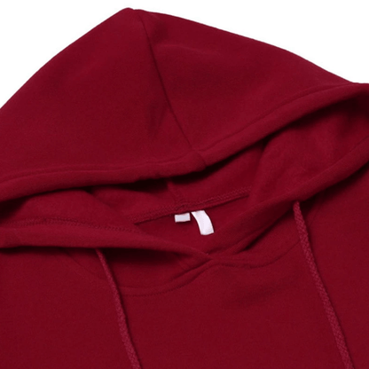 Slim Pullover Hoodie Klänning