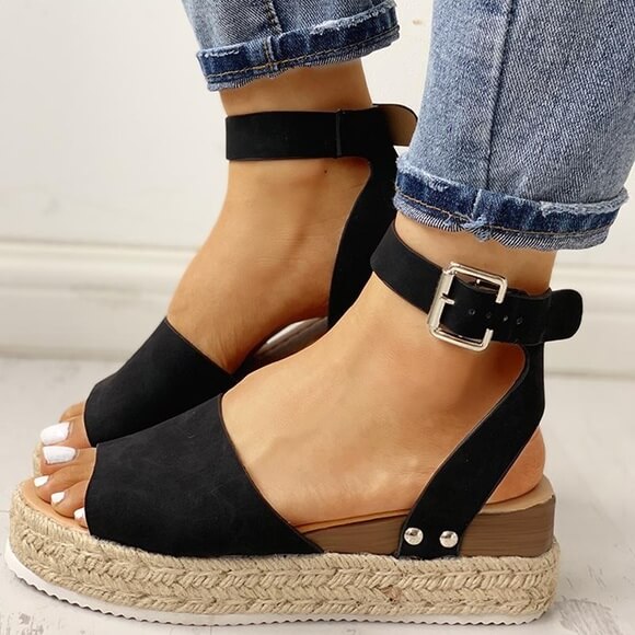 Sandaler för kvinnor under sommaren | Plattformssandal | Justerbar Rem