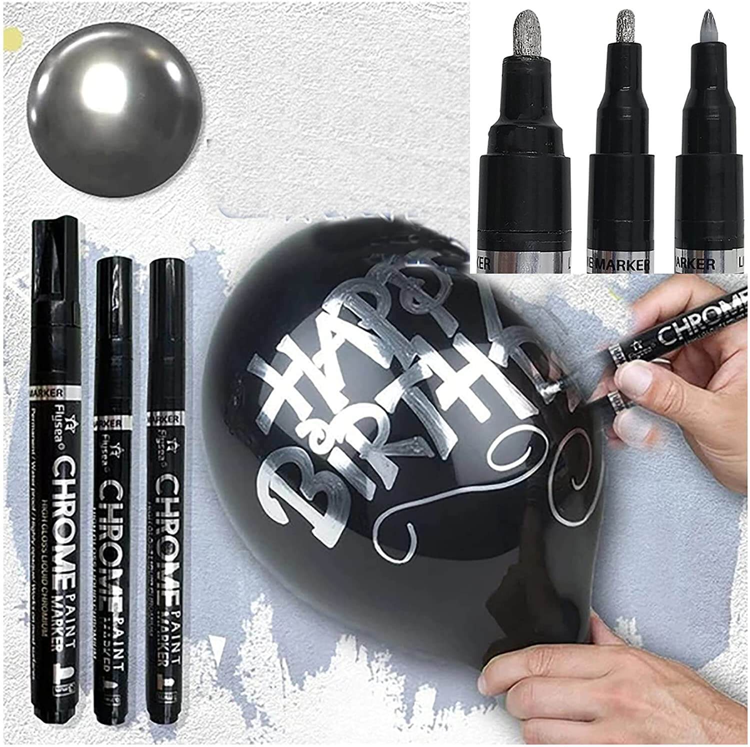 Flytande spegel Chrome Marker