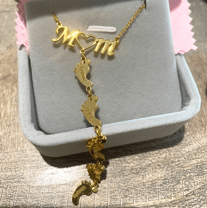 Baby Fötter Mamma Halsband