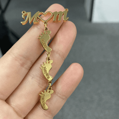 Baby Fötter Mamma Halsband