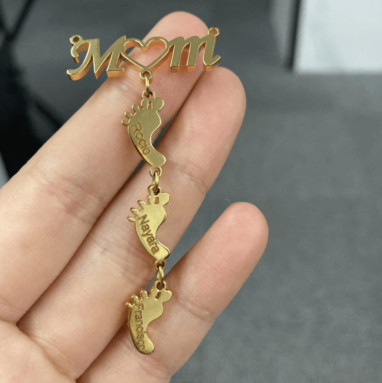 Baby Fötter Mamma Halsband