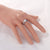 Mamma hjärta opal ring