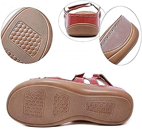 Sandaler med platt tå och kardborreband