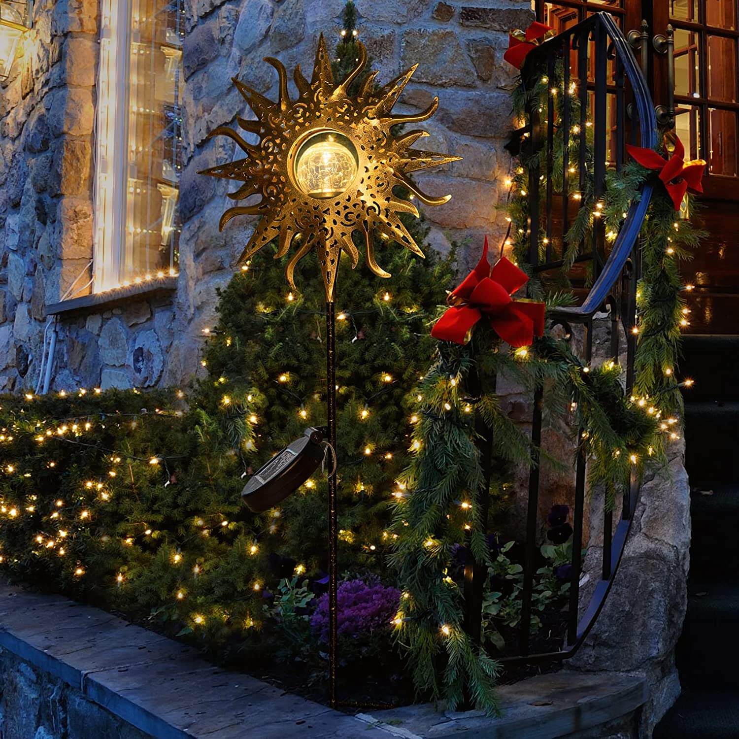 Retro utomhus trädgårdslampa