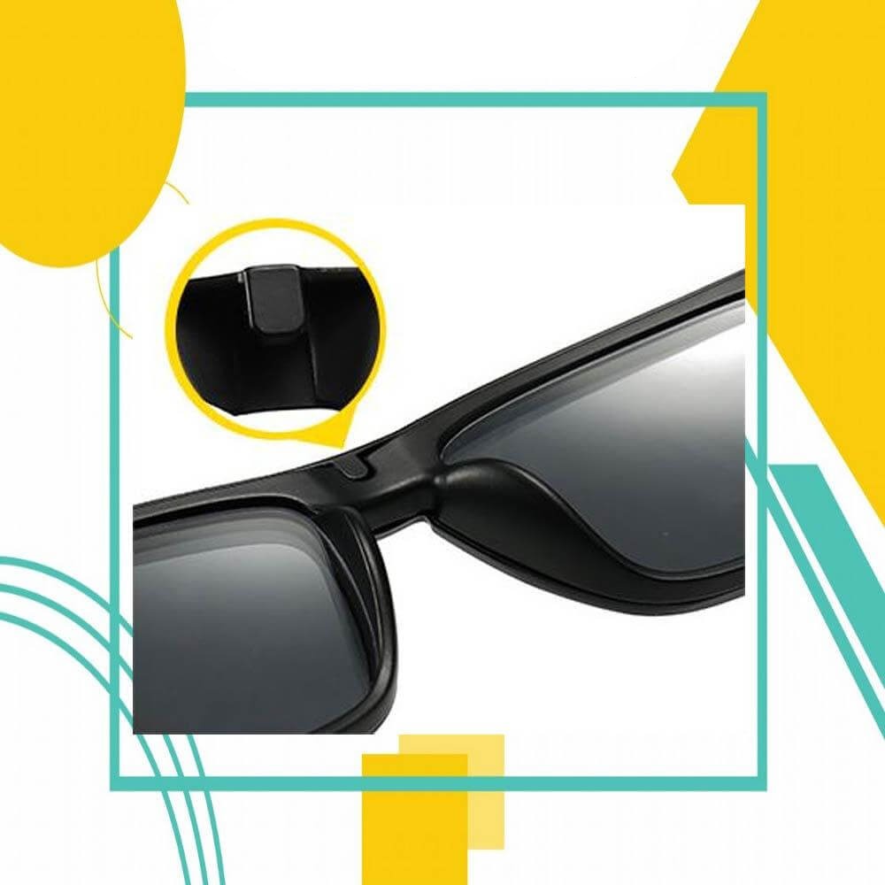 Magnetiska polariserade glasögon med clips