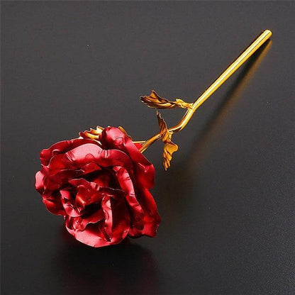 24K folie pläterat guldstil Rose
