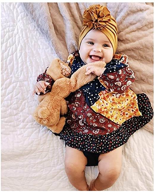 Rufsig topp baby turban hatt