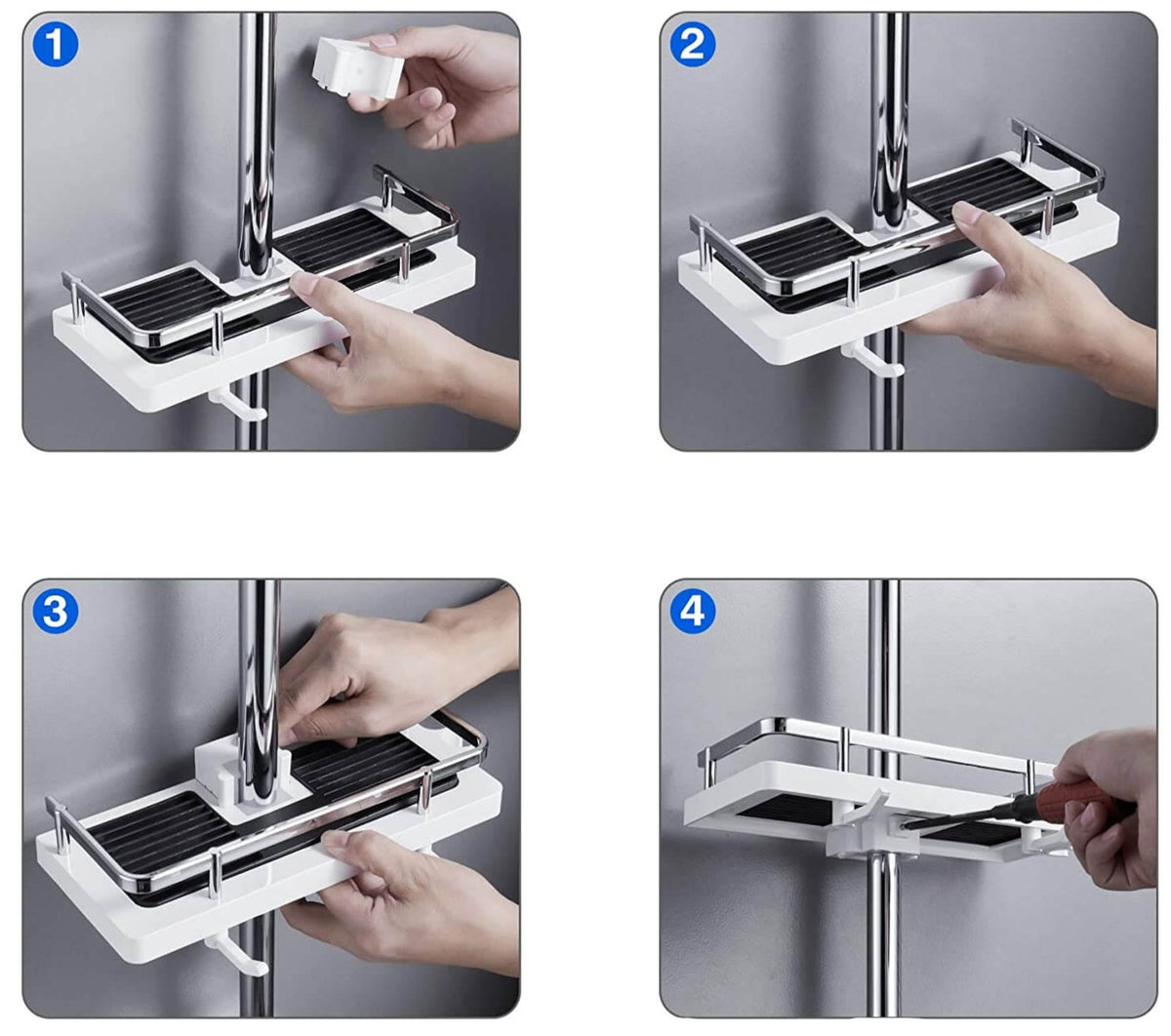 Badrum Dusch Förvaring Rack Organizer