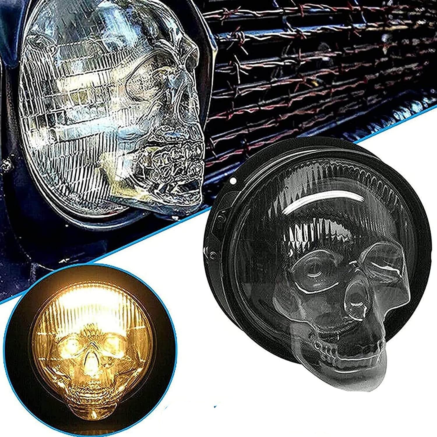 Skull strålkastarskydd