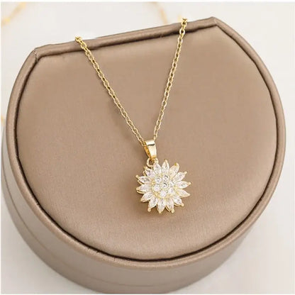 Spinning Sunflower Halsband