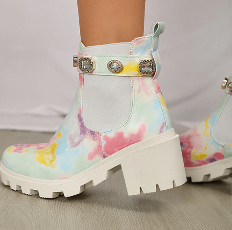 Tie Dye Ankelstövlar