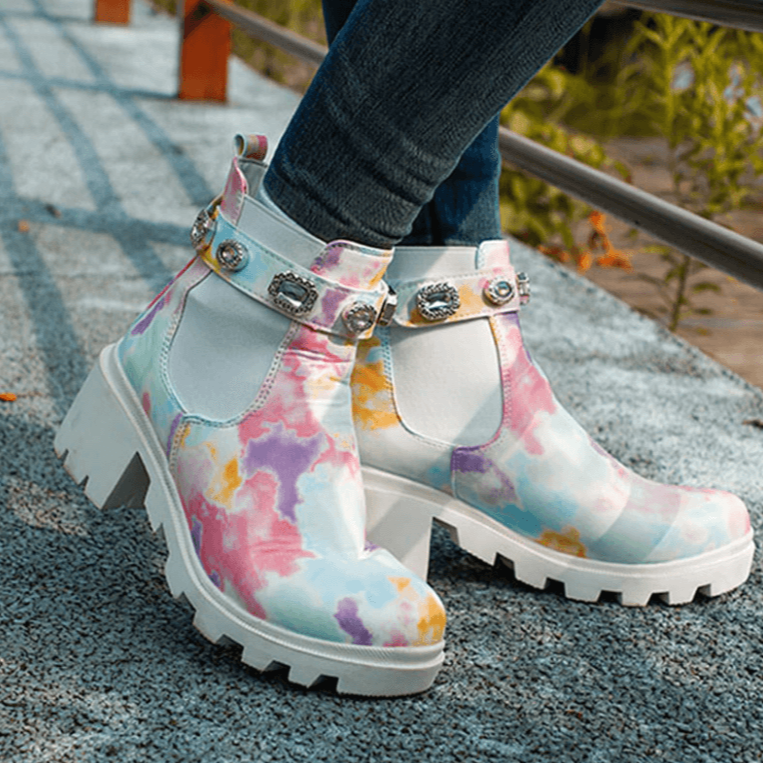 Tie Dye Ankelstövlar