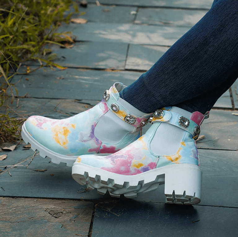 Tie Dye Ankelstövlar