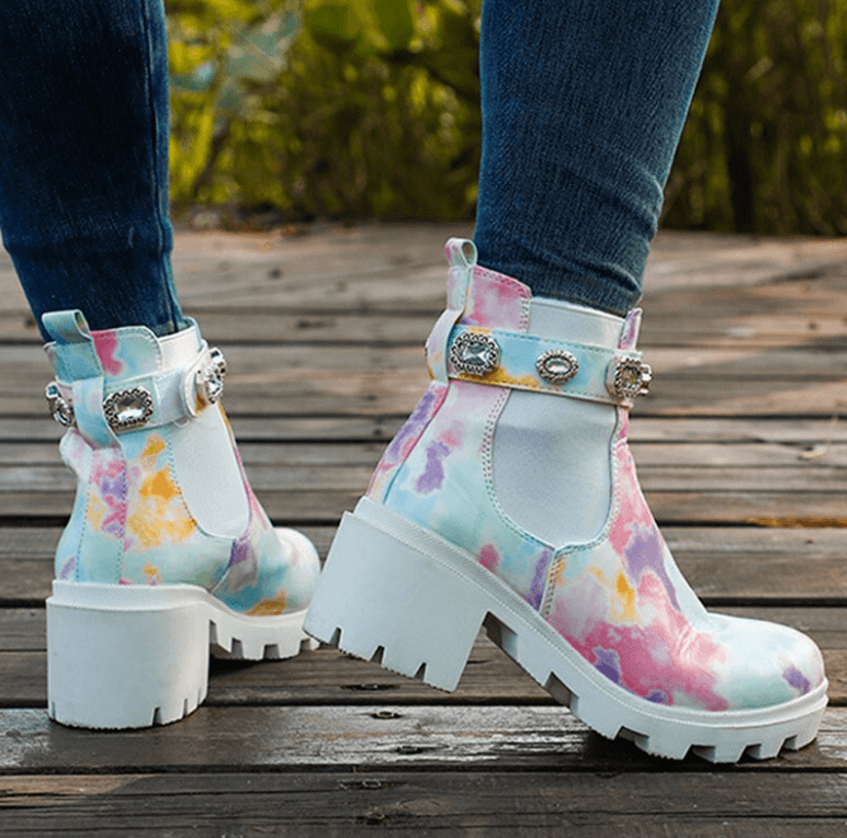 Tie Dye Ankelstövlar