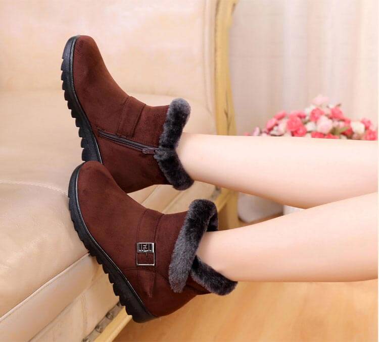 Plysch Snöstövlar för Kvinnor