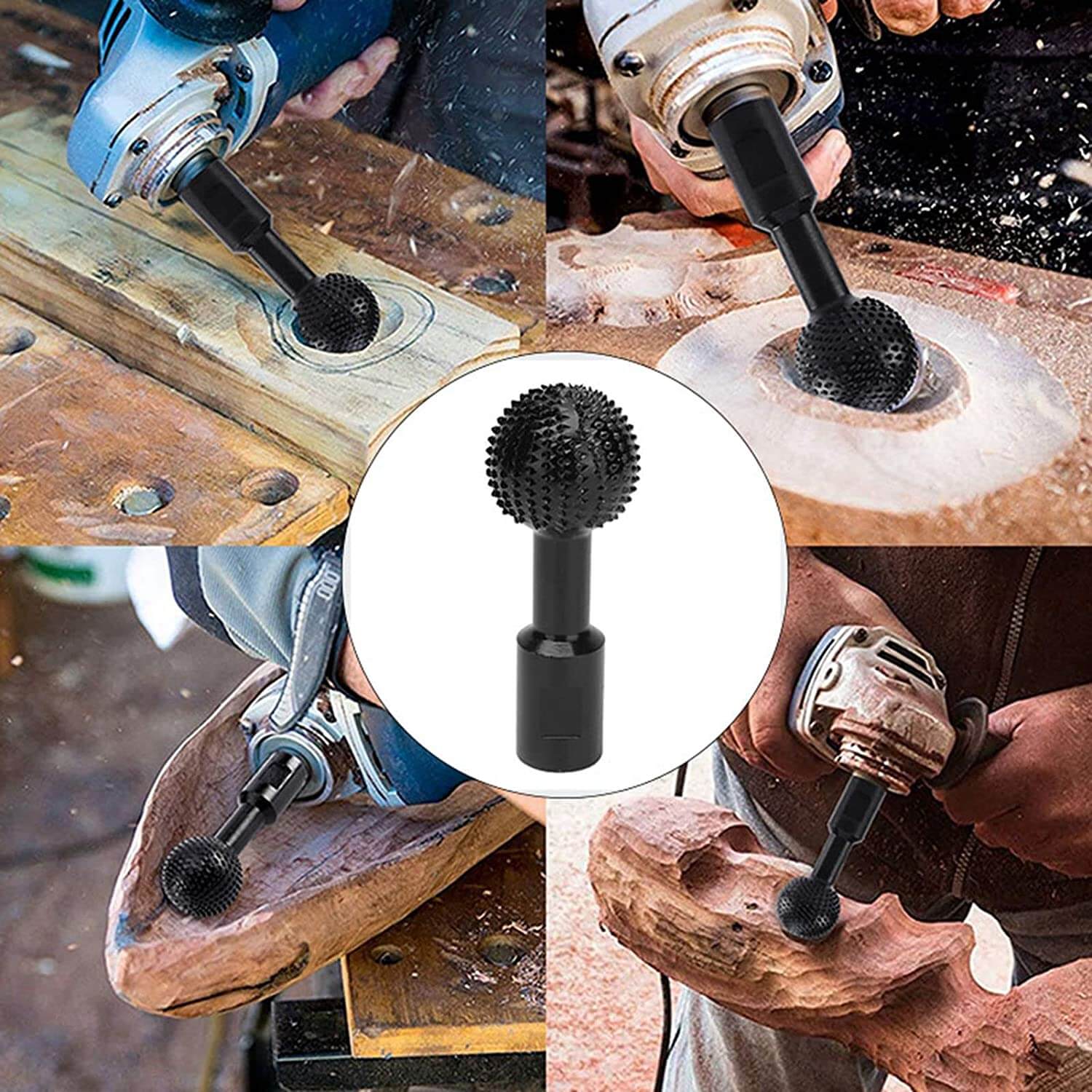 Sfäriskt verktyg för att skära spår i trä